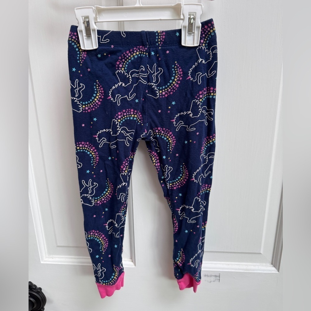 Member’s Mark 3T Girls Playful Unicorn Pajama Bottoms Pants in Blue and Pink